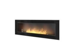 Lareira Embutida A Bioetanol Frame 1500 Simplefire Com Vidro Preto Sololed