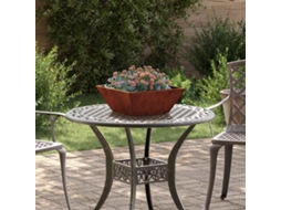 Vidaxl Vaso De Jardim Ferro Enferrujado 40 X 40 X 15 Cm Aço Corten