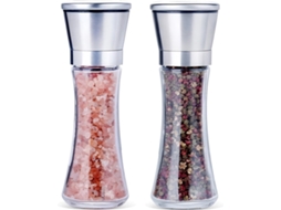 Conjunto de Moedor de Sal e Pimenta, 2 Pcs, Aço Inoxidável ZYBLSSBB