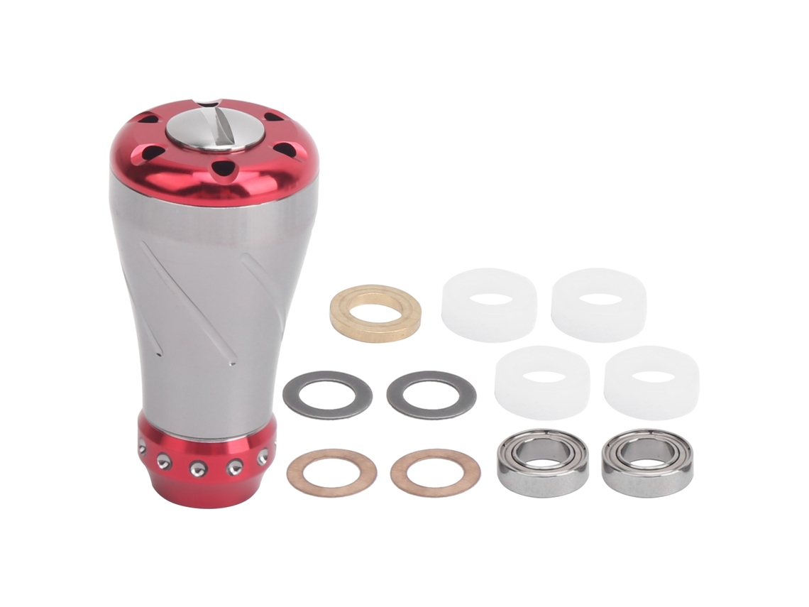 Manopla de Metal para Molinete de Pesca S/d Vermelha