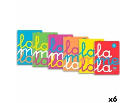 Caderno De Argolas Lamela Quarto 80 Folhas (6 Unidades)