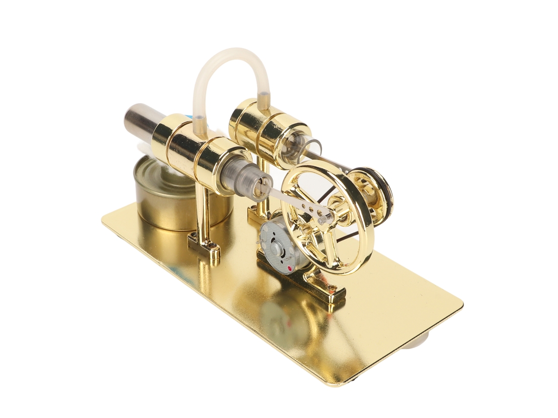 Kit Motor Stirling com Luz de Led para Aprendizado e Presentes