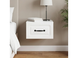 Vidaxl Gabinete De Canto Montado Na Parede Com Gaveta Branco Brilhante