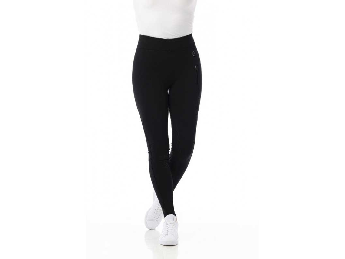 Calça de Montar com Assento de Silicone Dolomyt Preto 34Equitheme