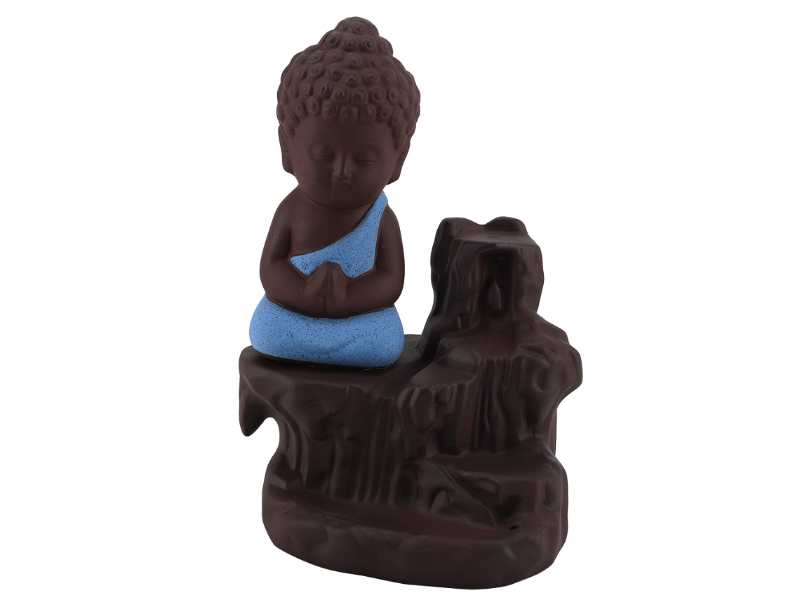 Queimador De Incenso Cerâmico Com Fumaça Retorno Para Decoração