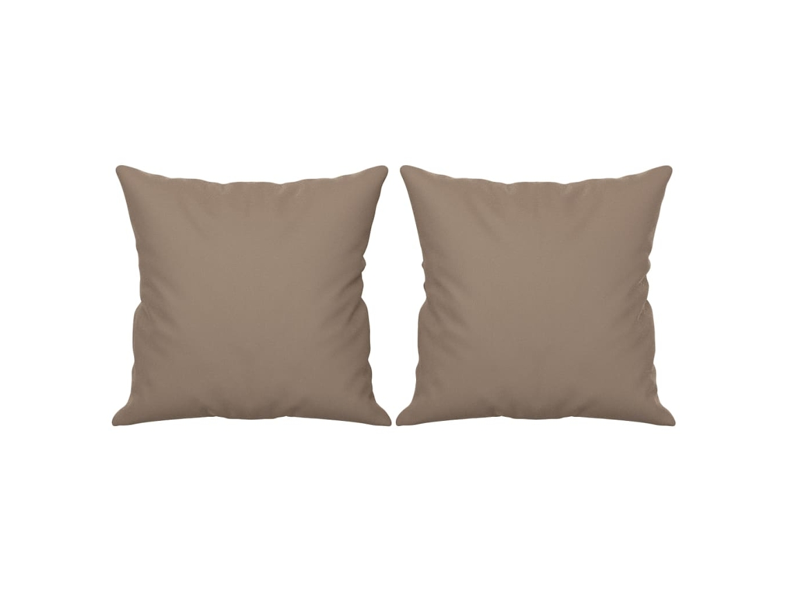 Throw Pillow, Throw Pillows Vidaxl Cinzento-acastanhado Microfibra (n/a)