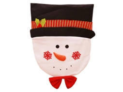 Capa De Cadeira Natalina Laxiscreed Com Boneco De Neve Para Decoração De Casa E Lojas