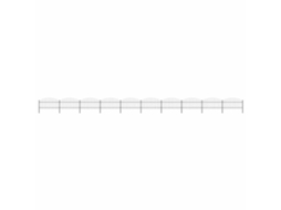 Vidaxl Cerca De Jardim Com Topo Em Forma De Lança Em Aço 1673x125 Cm, Preta