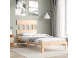 Vidaxl Cama Sem Colchão 90x200 Cm Madeira De Pinho Maciça