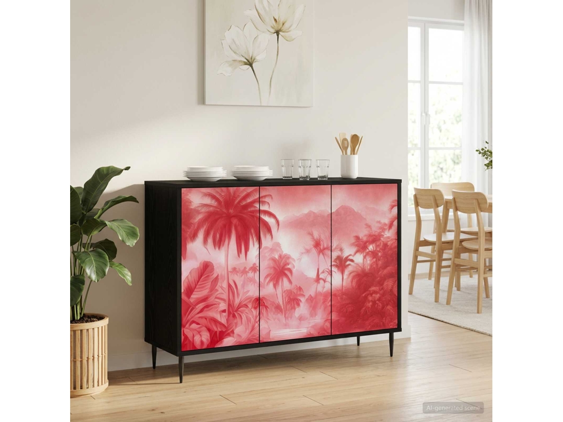 Vidaxl Buffet Aachen Carvalho Preto 102 X 33 X 76 Cm
