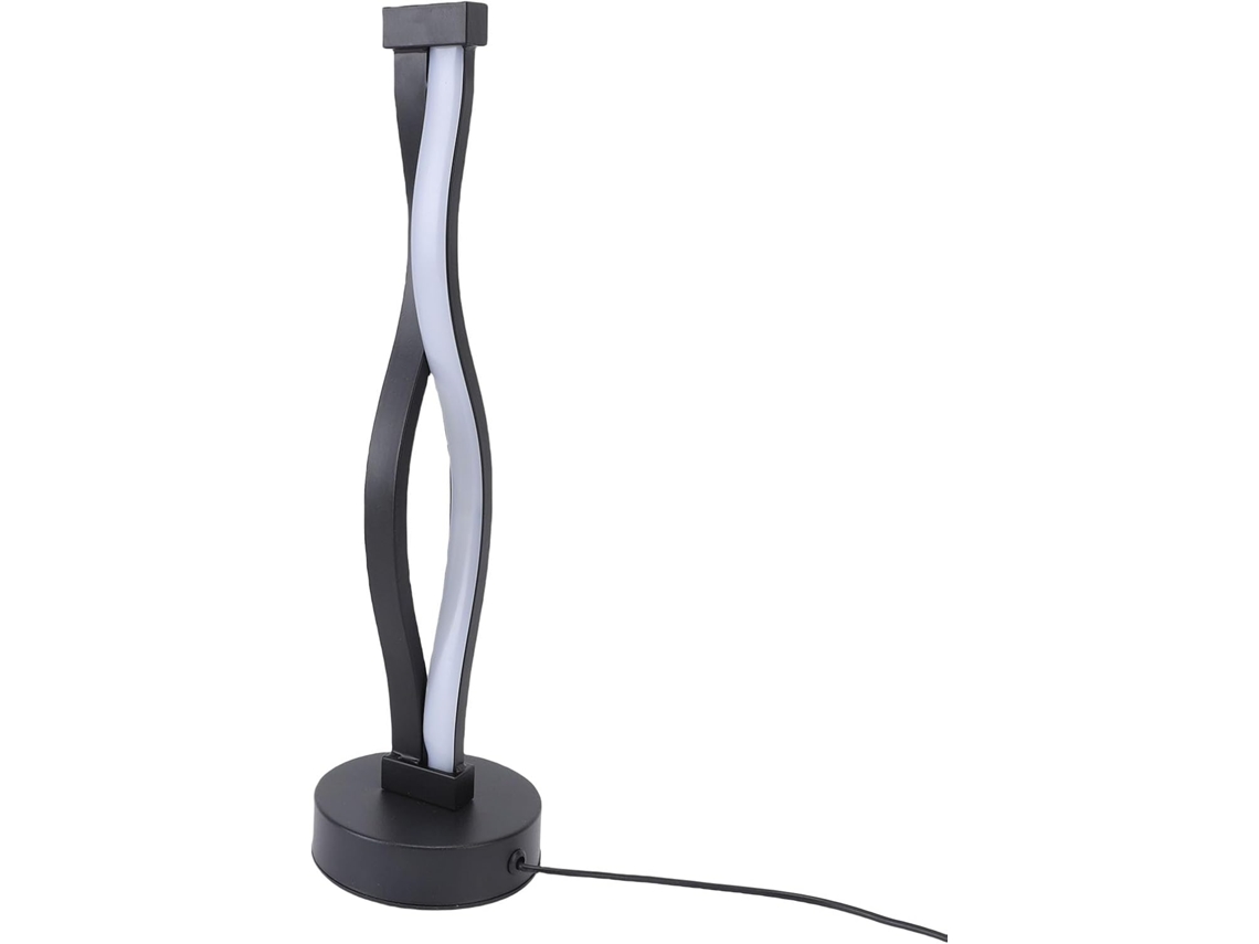 Luminária de mesa espiral Jiawu com LED, 3 temperaturas de cor, brilho ajustável, luminária moderna com design de farol em espiral.