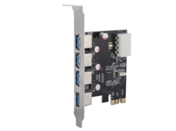 Placa Adaptadora De Controlador Pci-e Para Usb 3.0 Com 4 Portas Usb 3.0 Para Windows