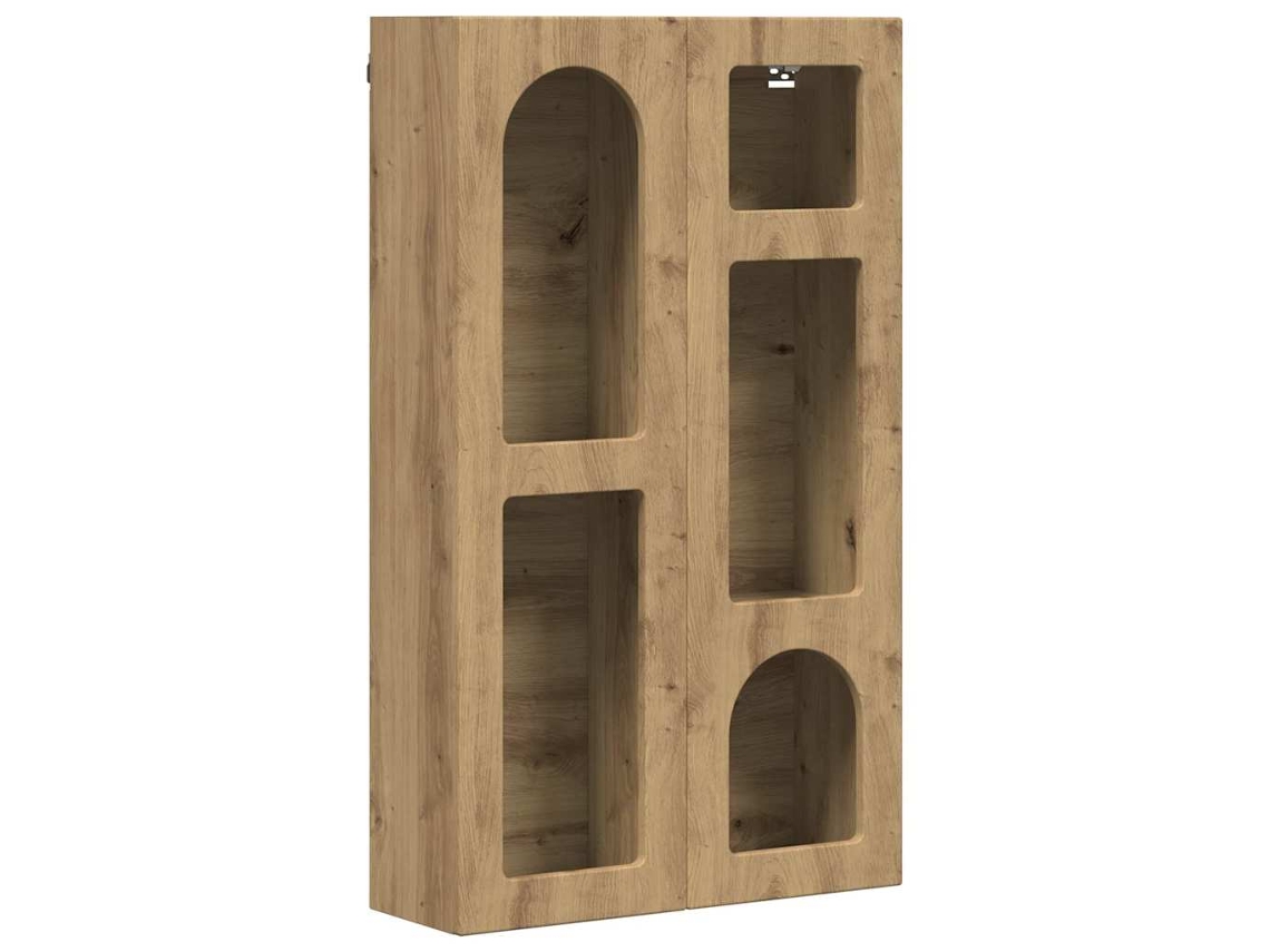 Conjunto 1 Unidade De Armazenamento Vidaxl Castanho Derivados De Madeira (59 X 20 X 100 Cm)