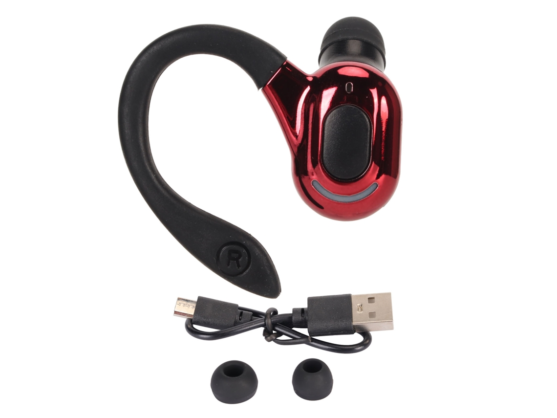 Fone De Ouvido Bluetooth 5.2 Estéreo Hifi Chamadas Hd Redução De Ruído Ipx4 À Prova D'água Sem Fio Preto E Vermelho