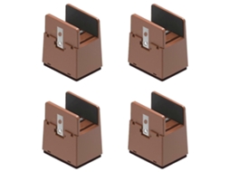 4x Elevadores De Móveis De Cama 5/10 Cm Elevadores De Mesa Ajustáveis ​​para Serviços Pesados ​​extensão De Perna Xinhan Marrom Aquaforge