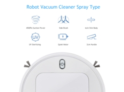Aspirador De Pó Robô Laxiscreed Com Desinfecção Automática Por Spray E Luz Uv