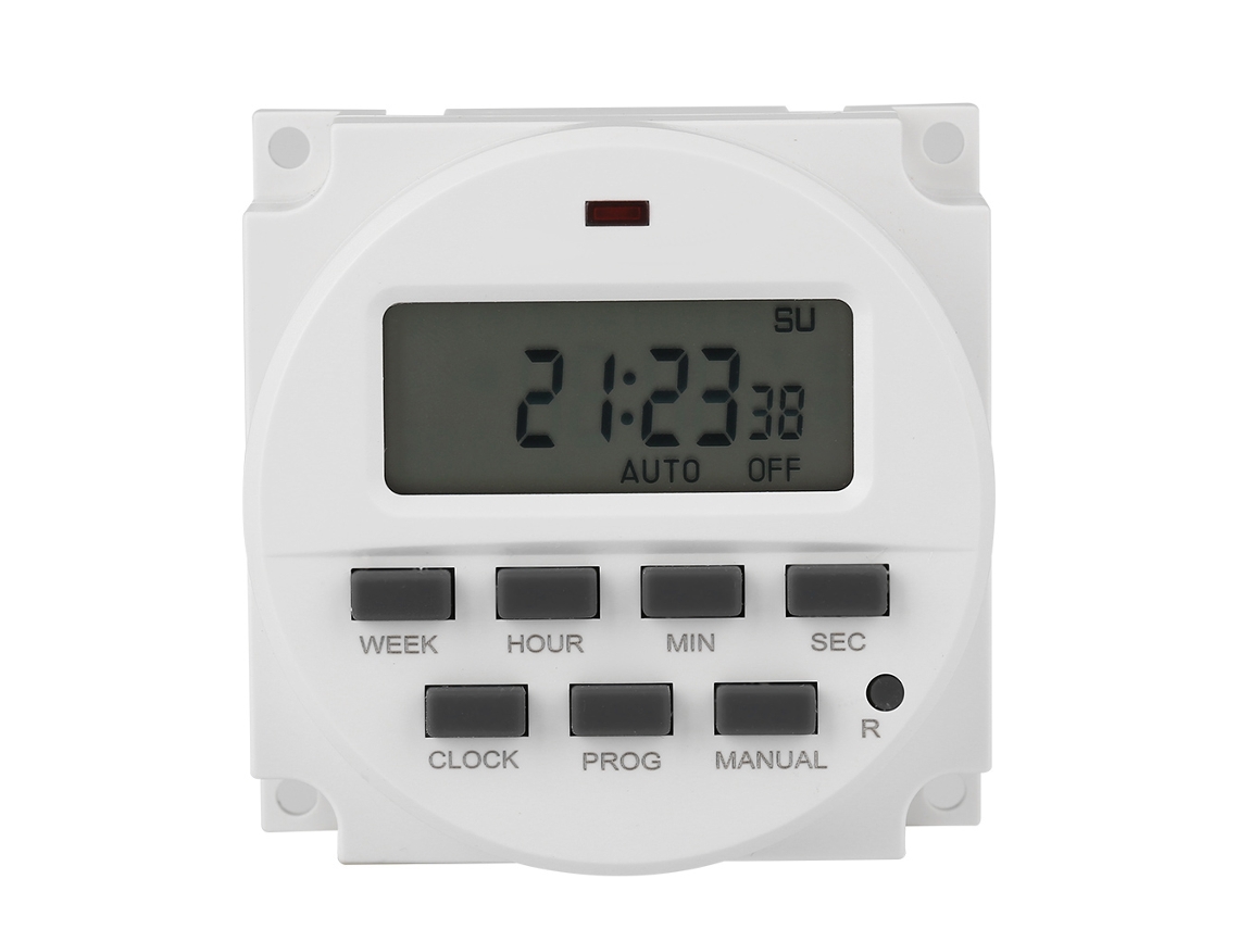 Interruptor Programável Semanal LCD com Relé de Tempo e Bateria Recarregável Tm618SH