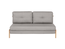 Sofá Cama Beliani Edland De Tela Gris 152x94x76