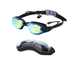 Óculos de Natação de Silicone, Antiembaçante, com Proteção Uv, Vedação, Adequados para Esportes Aquáticos para Homens e Mulheres Adultos AQUAFORGE