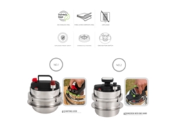 Panela de Pressão Portátil Outdoor 1.6l Camping