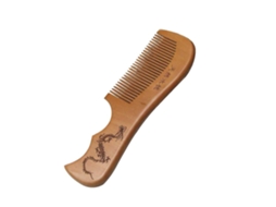 Pente De Madeira De Pêssego Com Gravação De Dragão E Fênix Para Uma Massagem Saudável E Antiestático Para Cuidados Com Os Cabelos. Jinyubo Store