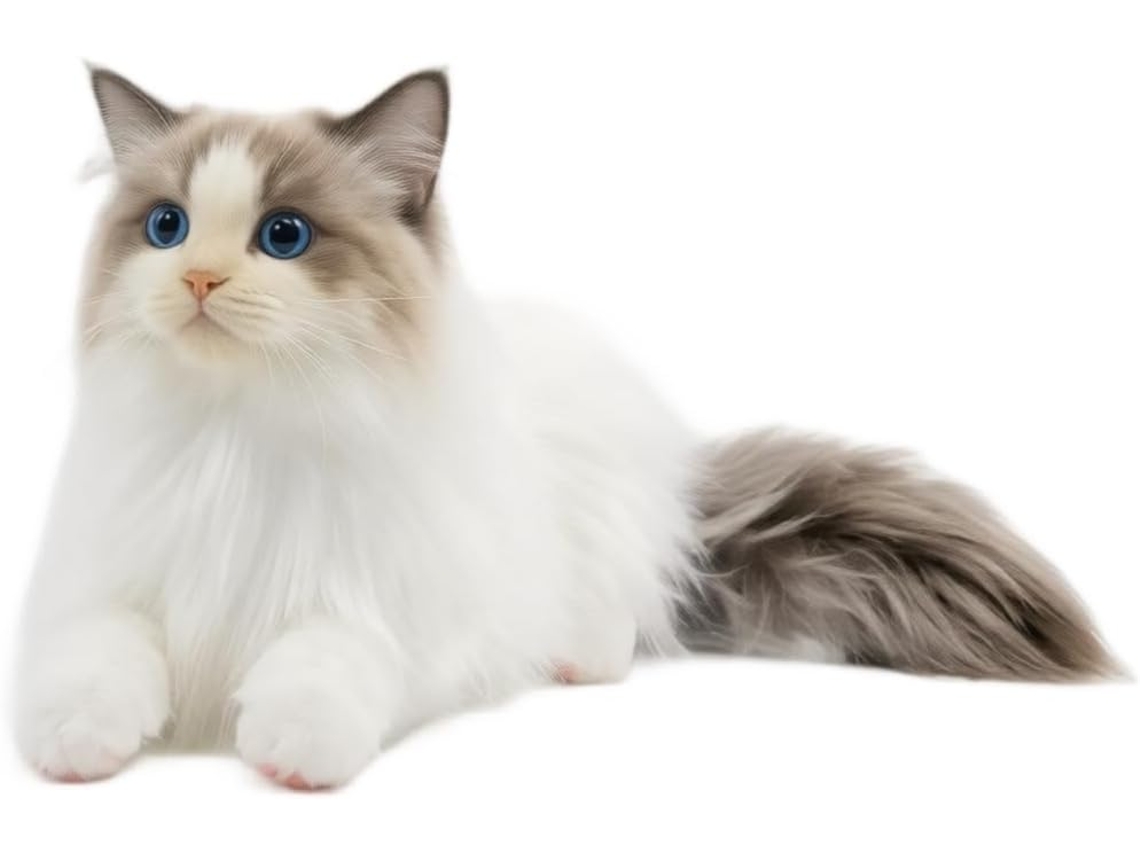 Pelúcia Macio Item, Fofinho Acessório Em Formato Ragdoll Cat,