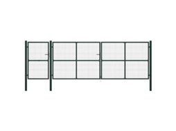 Garden Gate, Garden Gates Vidaxl Verde Aço (500 X 150 Cm)