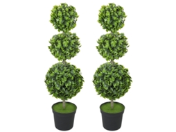 Plantas Artificiais Em Vasos, Folhas De Plástico, Terra Floculada, Verde Zkaka