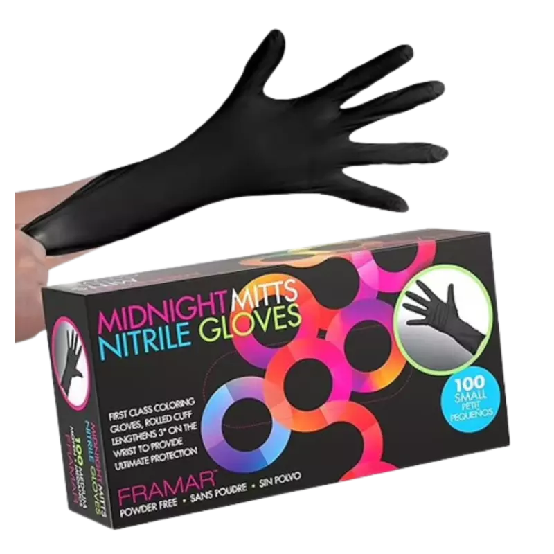 Framar Midnight Mitts Luvas De Nitrilo M 100 Unidades