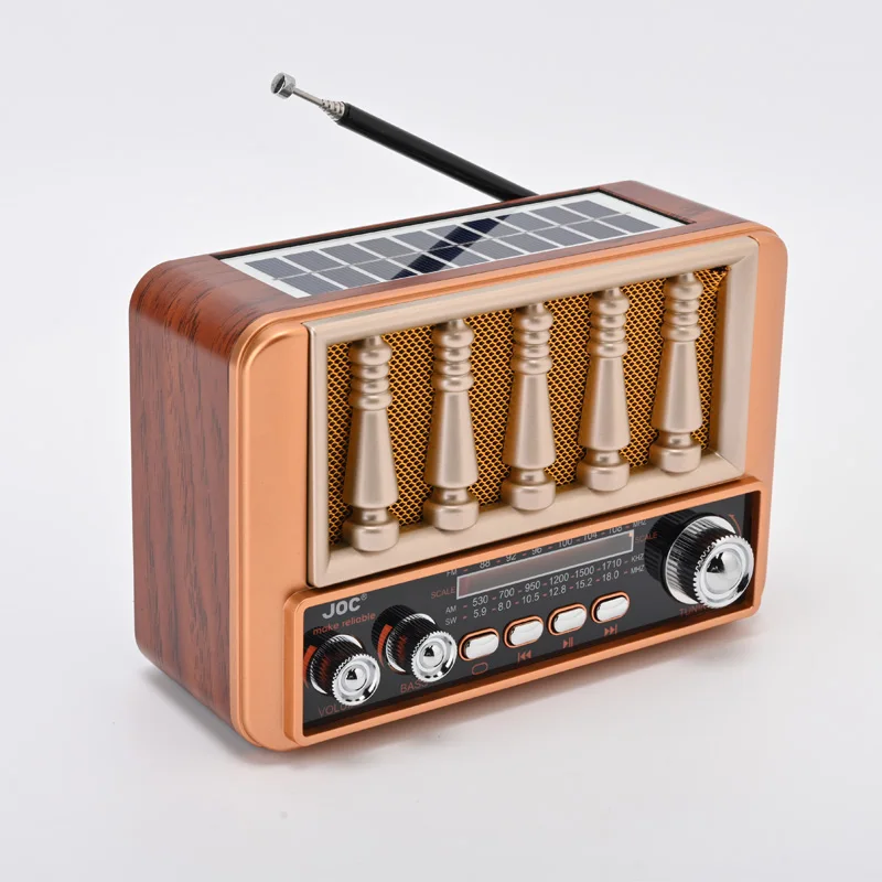 Mini Rádio FM/AM/SW, Alta Sensibilidade, Bluetooth, Gravador, Luz LED, Cartão TF, MDUG