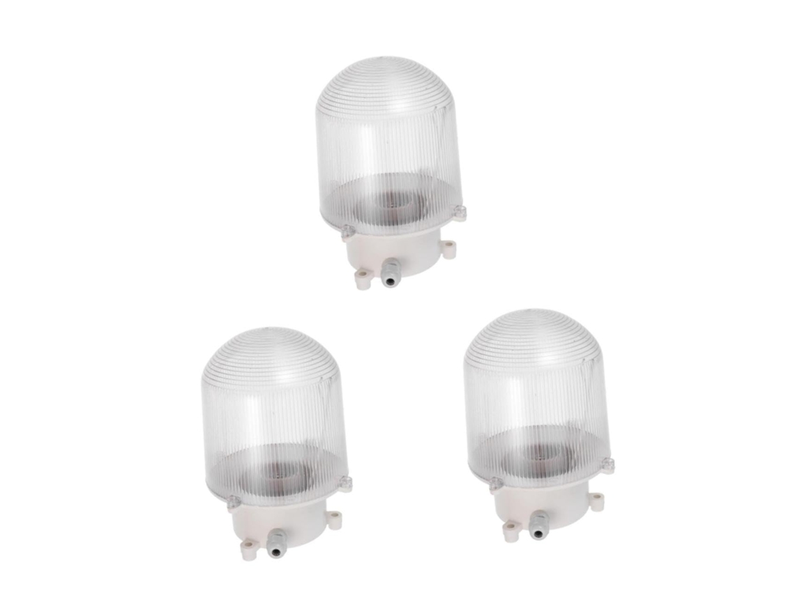 Conjunto De 3 Suportes Para Lâmpadas De Geladeira À Prova D'água Para Tetos Altos.