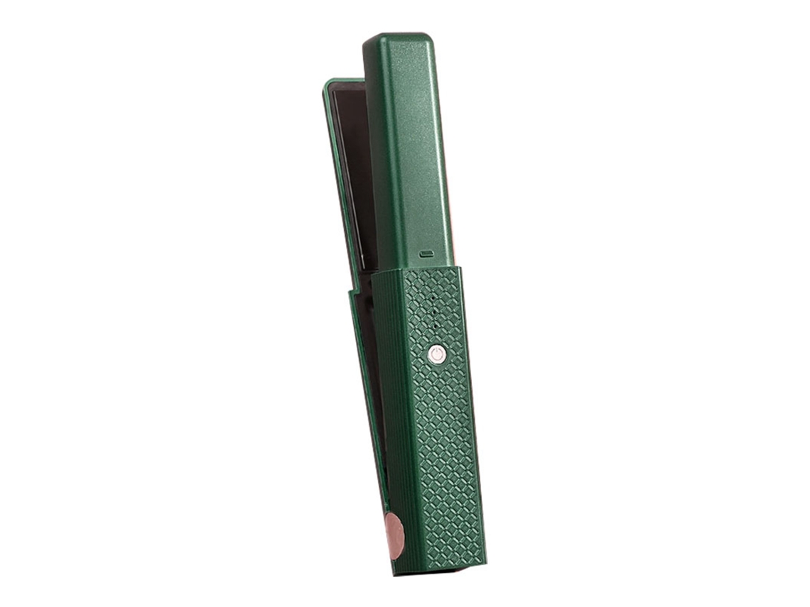 2026 plancha de Cabelo Sem Fio de Aquecimento Rápido Plancha e Rizador 2 em 1 Protege o Cabelo Verde