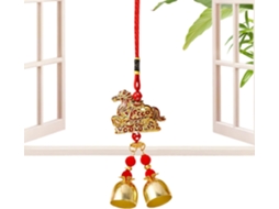 Sino de Vento para Exterior, 22,9 Cm, Cavalo de Metal, Festival da Primavera, Sino de Vento, para Jardim, Pátio, CHABERLU