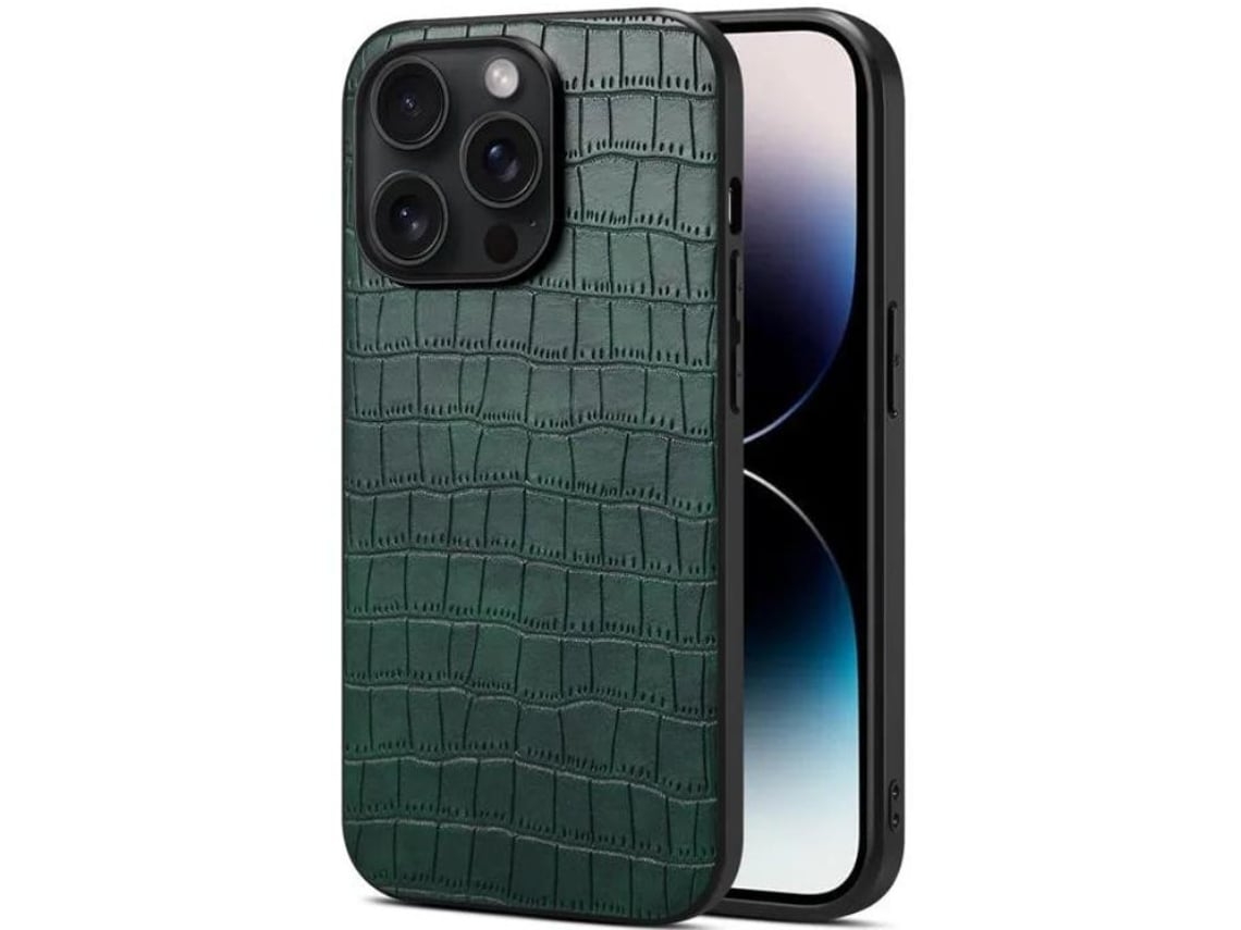 Capa Textura Crocodilo para iPhone 38 Verde