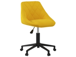 Dining Chair, Dining Chairs Vidaxl Amarelo Veludo (n/a)