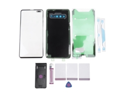 Reposto de cristal traseiro e lente frontal com ferramentas para Galaxy S10 5G S/MARCA