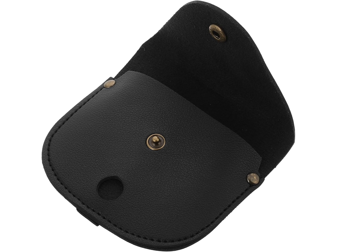Bolsa de armazenamento vintage preta GOKOCO, resistente a choques e rasgos, para relógios, viagens, prática, para homens e mulheres.