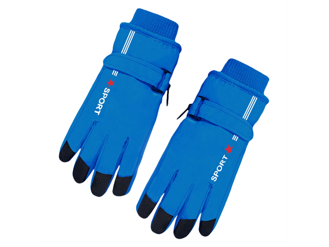 Luvas de Inverno para Crianças, Impermeáveis, Térmicas, Resistentes ao Vento, com Forro Polar