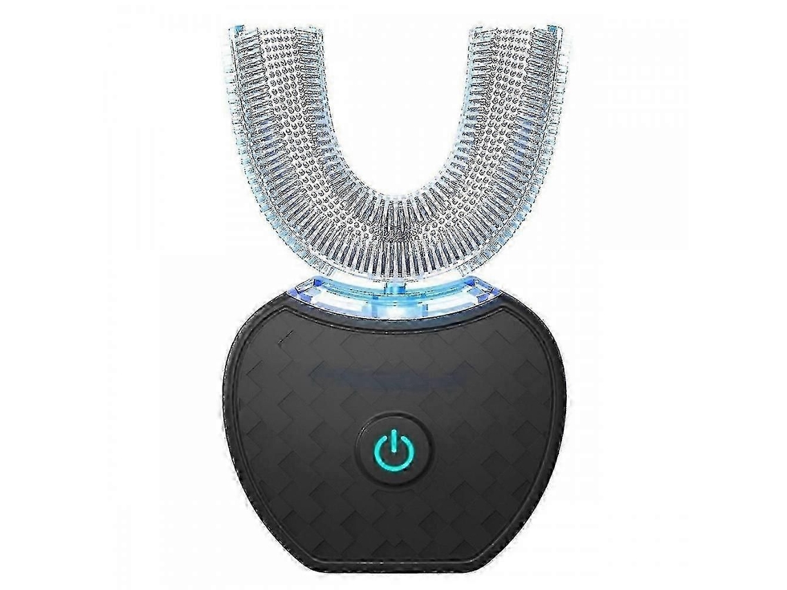 Escova de Dentes Elétrica Ultrassônica , Automática em Formato U para Limpeza Completa 360° e Clareamento Dental. GOKOCO (preta)