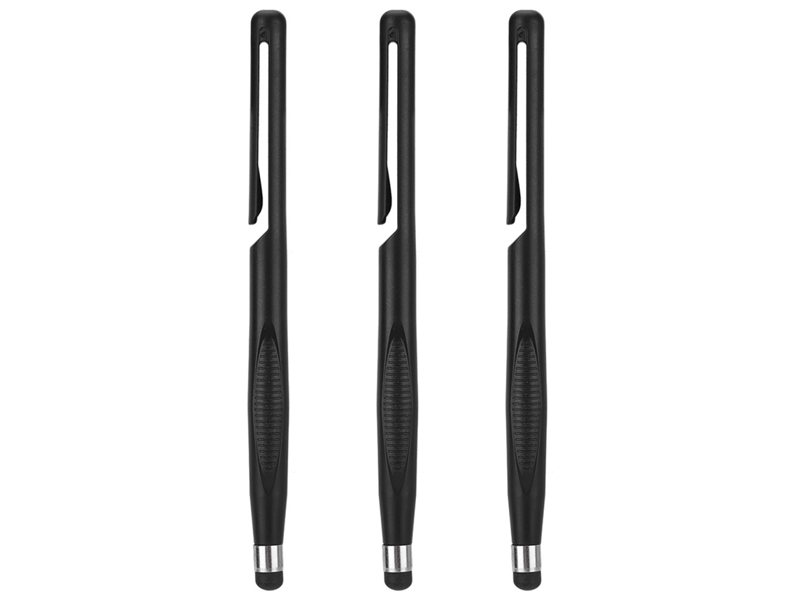 3pcs Caneta Estilo Touch Screen Portátil Com Bola Macia Caneta Estilo Para Tablet Capacitivo
