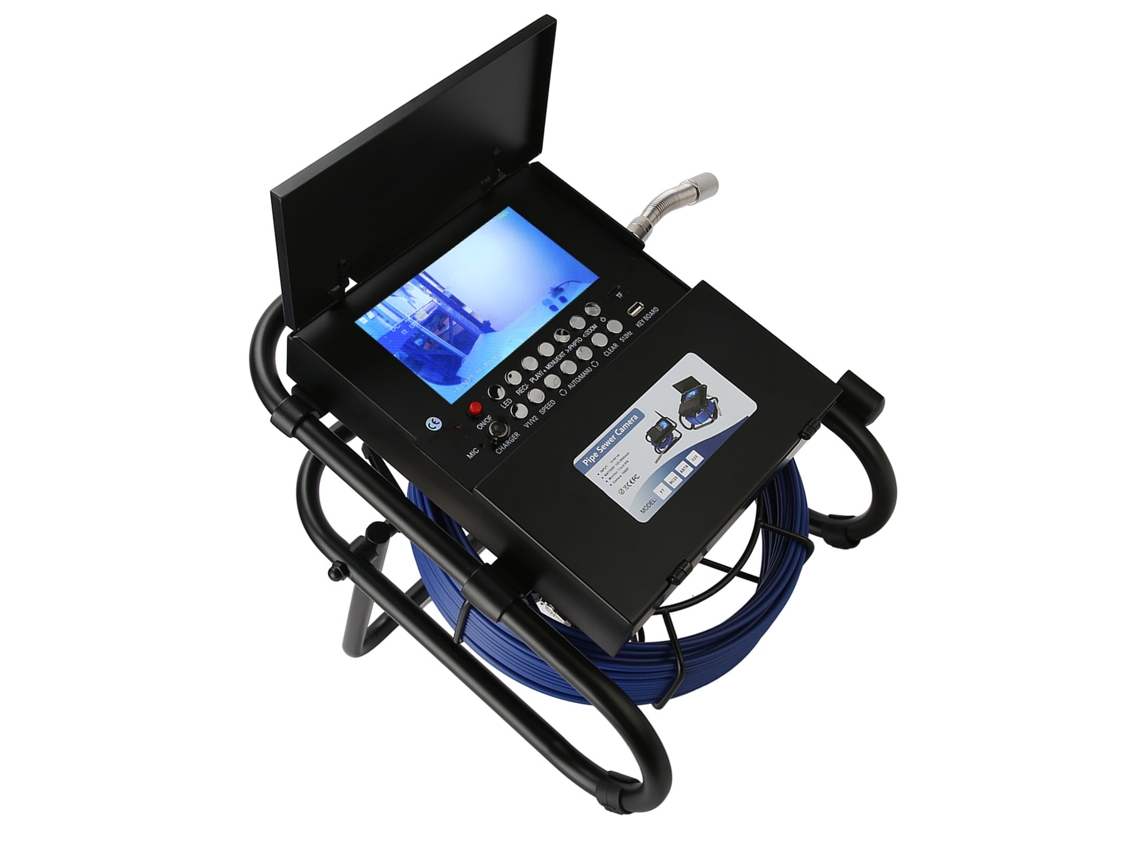 Câmera Inspeção Cano Esgoto 7" 1080p Ip68 20m