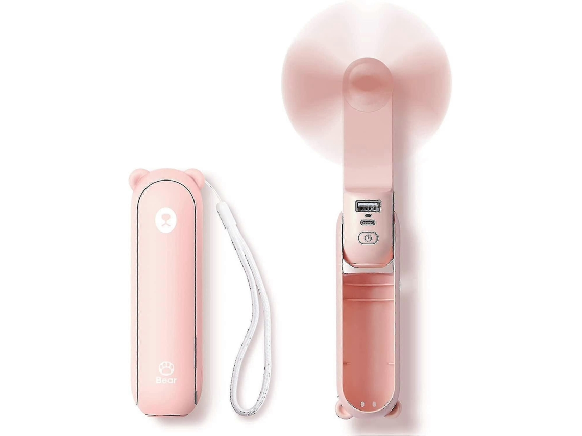Mini Ventilador Portátil, De Mão 3 Em 1, Recarregável, A Bateria 14-21 Hora S Funcionamento Com Power