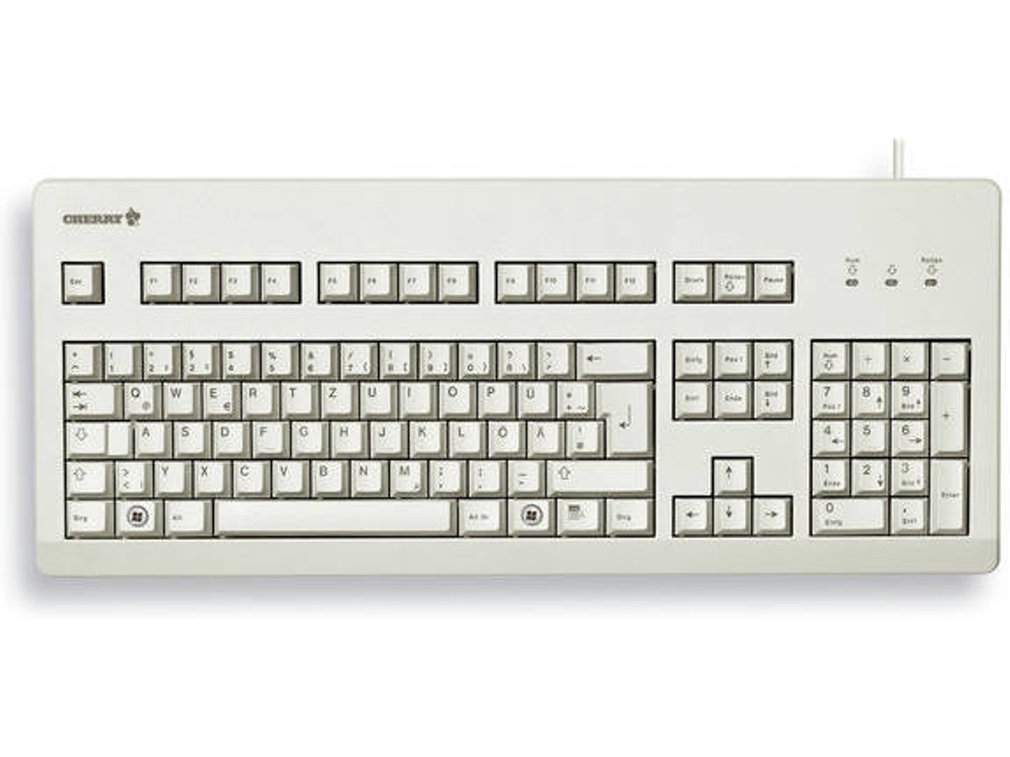 Teclado CHERRY G80-3000 (Com Cabo - Layout US - Teclado Numérico)