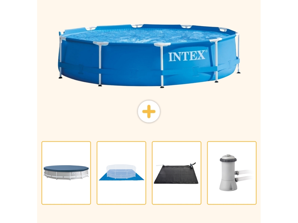 Intex Piscina Com Estrutura Redonda - 366x76 Cm - 5-peças S40