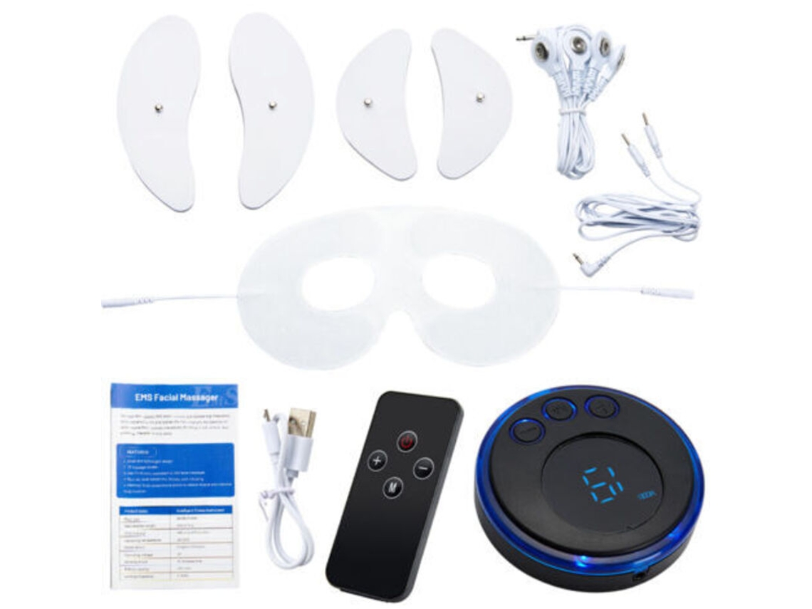 Massageador Facial De Microcorrente Baixa Frequência - Lifting E Firmeza - Aparelho Em Formato V Para Emagrecimento. Comprimento: 15 Cm / Largura: 10