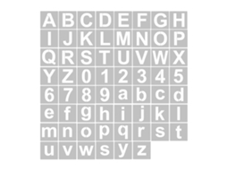 2026 62 Moldes de Letras e Números de 3 Polegadas Reutilizáveis Laváveis para Pintura em Madeira Têxto Parede Decor Casa