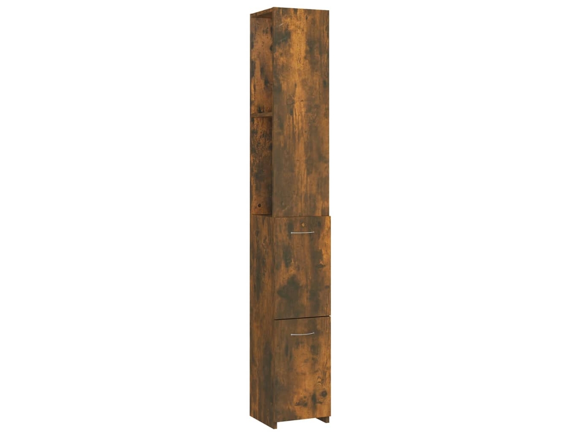 Bathroom Cabinet, Bathroom Cabinets Vidaxl Marrom Madeira Processada (n/a)