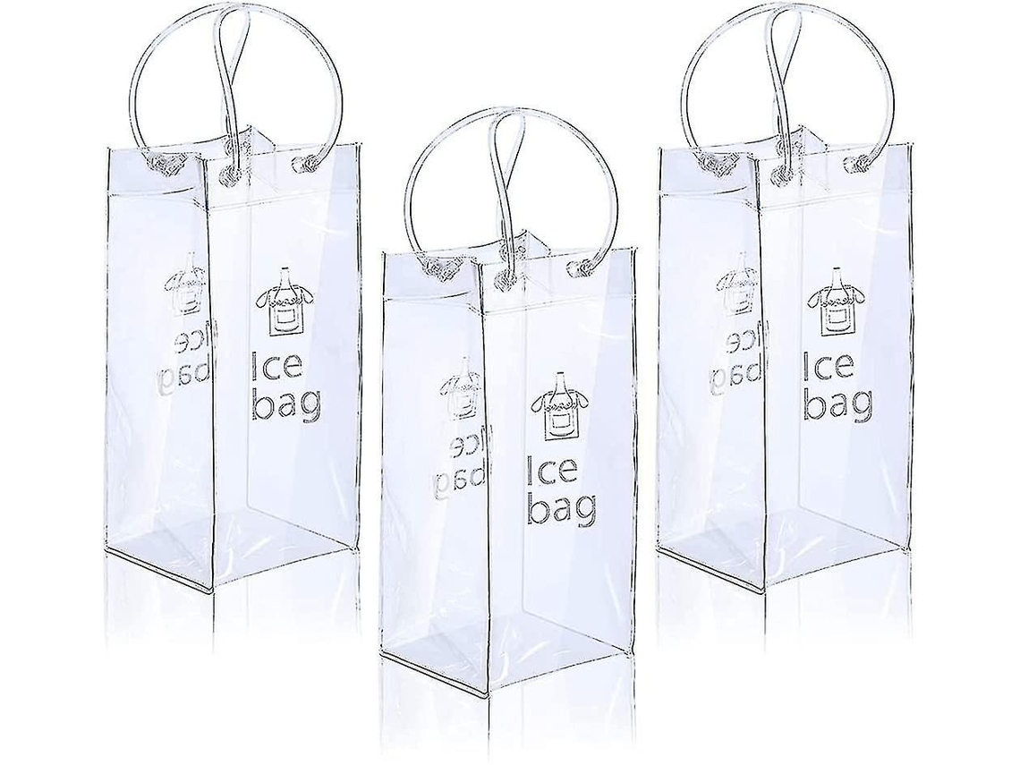 Bolsa térmica portátil para vinho de 3 peças, bolsa térmica de PVC com alça Slowmoose