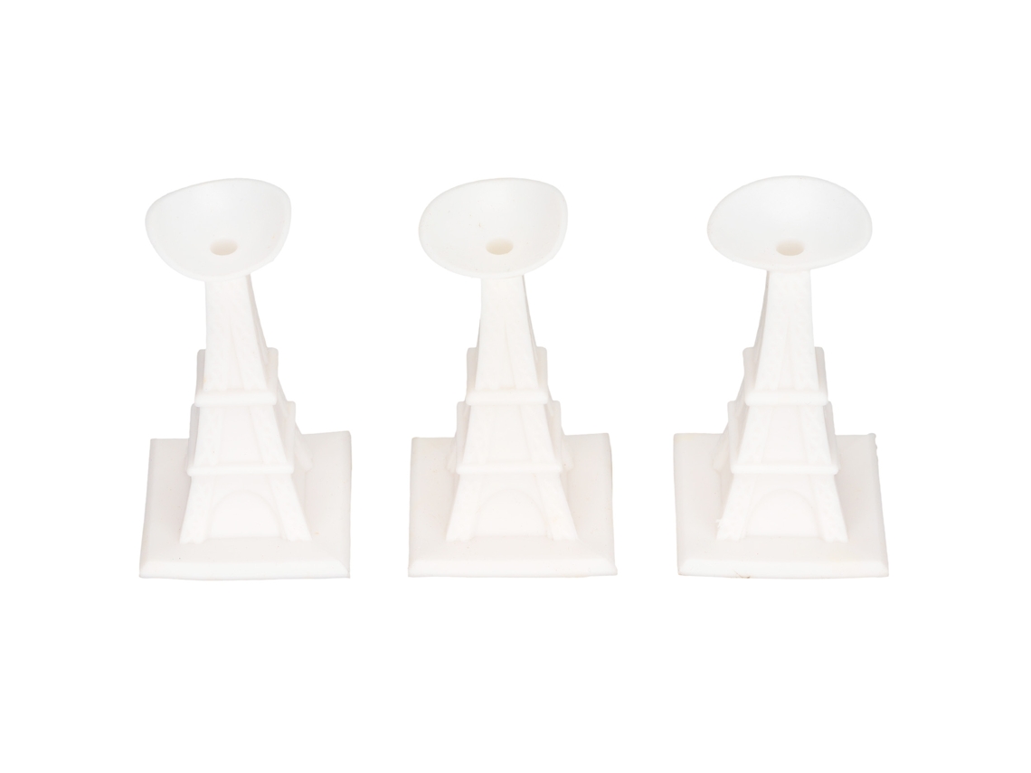 Primerox suporte de Porta para Máquina de Lavar Frontal com Copo de Sucção Macio Durável 3pcs Branco