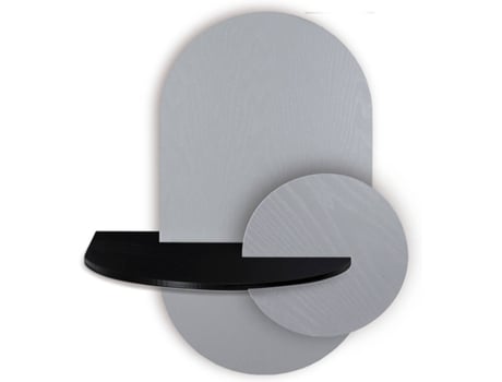 Mesa de Cabeceira WOODENDOT Alba L (Cinzento - Madeira - 58 x 45 x 55 cm)